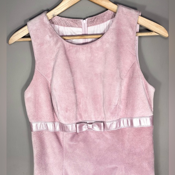 Danier Dresses & Skirts - DANIER Suede Pink Sheath Dress